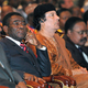 Equatorial Guinea President Teodoro Obiang with Libyan leader Muammar Qaddafi (AFP).